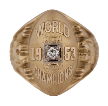Rare 1953 Detroit Lions NFL Championship Staff Ring (E.R. Bryant)